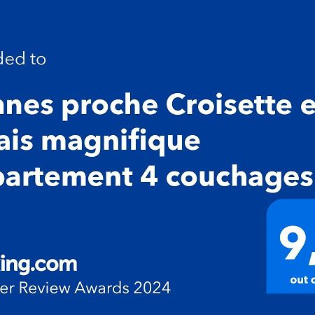 Cannes Proche Croisette Et Palais Magnifique Appartement 4 Couchages Zewnętrze zdjęcie